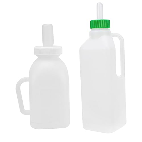 BESTonZON 2St Flasche Ziegenmilch tierfutter Milch Flasche Tierbabytränkeflasche Tierbabyflasche Lamm Feeder Katze fütterung Flasche Kälberversorgung Milchflasche für Lamm Plastik von BESTonZON