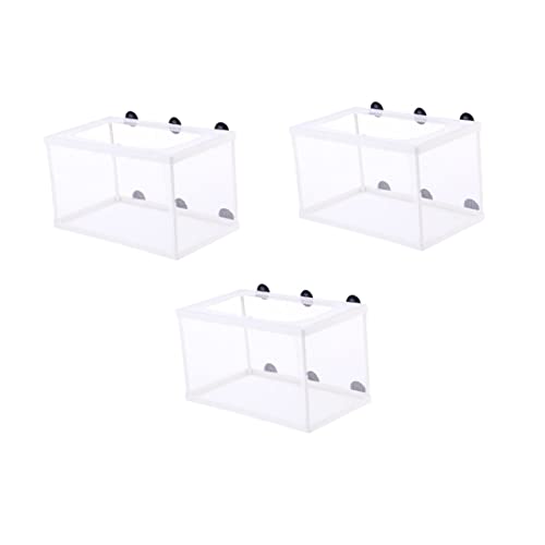 BESTonZON 3 Stück Kleine Fischbrut Isolierboxen mit Netz und Saugnapf Robustes Aquarium Aufzuchtbecken für Fischzucht Klarer Inkubator zur Trennung Aggressiver und Schwacher Fische BESTonZON 3 Stück Kleine Fischbrut Isolierboxen mit Netz und Saugnapf Robustes Aquarium Aufzuchtbecken für Fischzucht Klarer Inkubator zur Trennung Aggressiver und Schwacher Fische von BESTonZON