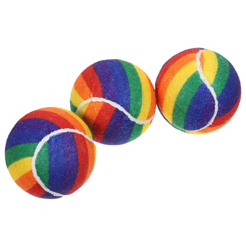 BESTonZON 3 Stücke Teiliges Bunter Tennisbälle für Hunde Strapazierfähige und Elastische Spielzeuge für Kleine und Mittelgroße Hunde für Apportierspiele und Interaktive Beschäftigung BESTonZON 3 Stücke Teiliges Bunter Tennisbälle für Hunde Strapazierfähige und Elastische Spielzeuge für Kleine und Mittelgroße Hunde für Apportierspiele und Interaktive Beschäftigung von BESTonZON