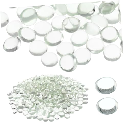 BESTonZON 400 Stück Flache Glasperlen Dekoration für Vasen Kristallperlen für Aquarien Transparent als Füllstoffe für Mittelstücke und Kreative Aquarienlandschaften BESTonZON 400 Stück Flache Glasperlen Dekoration für Vasen Kristallperlen für Aquarien Transparent als Füllstoffe für Mittelstücke und Kreative Aquarienlandschaften von BESTonZON