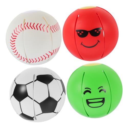 BESTonZON Elastische Hundebälle 4 Stück Kauspielzeug für Hunde Langlebige und Sichere Spielzeuge Interaktives Beißspielzeug für Kleine und Mittelgroße Hunde BESTonZON Elastische Hundebälle 4 Stück Kauspielzeug für Hunde Langlebige und Sichere Spielzeuge Interaktives Beißspielzeug für Kleine und Mittelgroße Hunde von BESTonZON