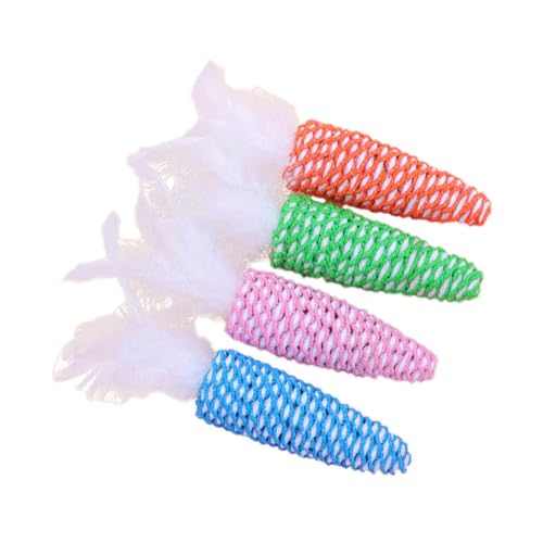 BESTonZON 4stücke Katzenangel Spielzeug Mit Bunten Federn Und Karottenform Interaktive Katzenspielzeuge Für Kätzchen Und Üben Farbe Zufällig BESTonZON 4stücke Katzenangel Spielzeug Mit Bunten Federn Und Karottenform Interaktive Katzenspielzeuge Für Kätzchen Und Üben Farbe Zufällig von BESTonZON