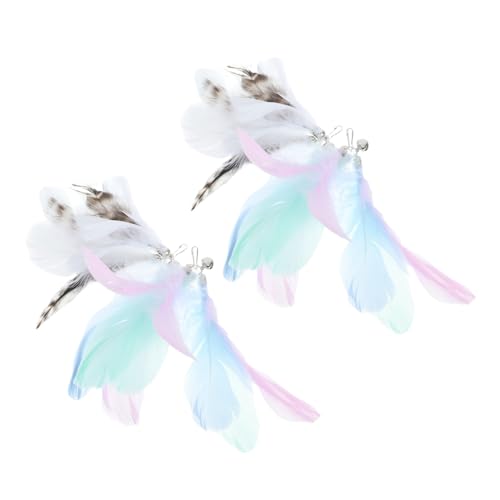 BESTonZON Katzen Nachfüllpackung 4 Stücke Aufsätze für Interaktive Katzenangel Ersatz Plume für Katzenspielzeug Teaser Stick Zubehör Sicheres Haustierspielzeug BESTonZON Katzen Nachfüllpackung 4 Stücke Aufsätze für Interaktive Katzenangel Ersatz Plume für Katzenspielzeug Teaser Stick Zubehör Sicheres Haustierspielzeug von BESTonZON
