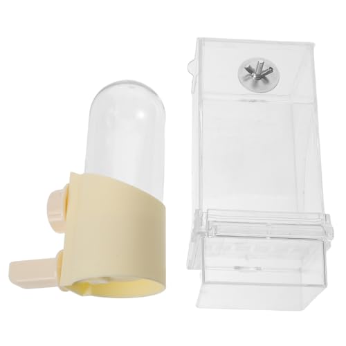 BESTonZON Automatischer Futterspender und Wasserspender für Papageienkäfig Langlebiges Zubehör Verschüttsicheres Design für Kleine Vögel Sorgt für Frisches Futter und Konstante Wasserzufuhr BESTonZON Automatischer Futterspender und Wasserspender für Papageienkäfig Langlebiges Zubehör Verschüttsicheres Design für Kleine Vögel Sorgt für Frisches Futter und Konstante Wasserzufuhr von BESTonZON