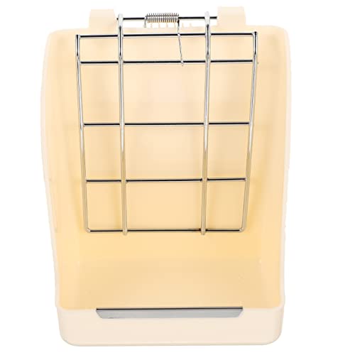 BESTonZON Bunny Rack Heu Futterspender für Meerschweinchen Kaninchen und Chinchillas und Langlebiges Futterregal Cremefarbe für Alfalfa und Andere Futtermittel BESTonZON Bunny Rack Heu Futterspender für Meerschweinchen Kaninchen und Chinchillas und Langlebiges Futterregal Cremefarbe für Alfalfa und Andere Futtermittel von BESTonZON