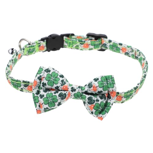 BESTonZON Dekorativer Katzenkragen Mit Fliege Und Glocke Für Kätzchen Verstellbares Halsband Für Patrick Day Komfortabel Und Sicher Für Haustier BESTonZON Dekorativer Katzenkragen Mit Fliege Und Glocke Für Kätzchen Verstellbares Halsband Für Patrick Day Komfortabel Und Sicher Für Haustier von BESTonZON