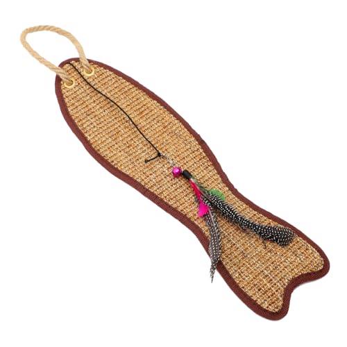 BESTonZON Fischförmige Sisal Kratzmatte für Katzen Handgefertigtes Langlebiges Kratzpad Schützendes Hängendes Katzen Kratzkissen Farblich Sortiert Geeignet als Möbel und BESTonZON Fischförmige Sisal Kratzmatte für Katzen Handgefertigtes Langlebiges Kratzpad Schützendes Hängendes Katzen Kratzkissen Farblich Sortiert Geeignet als Möbel und von BESTonZON