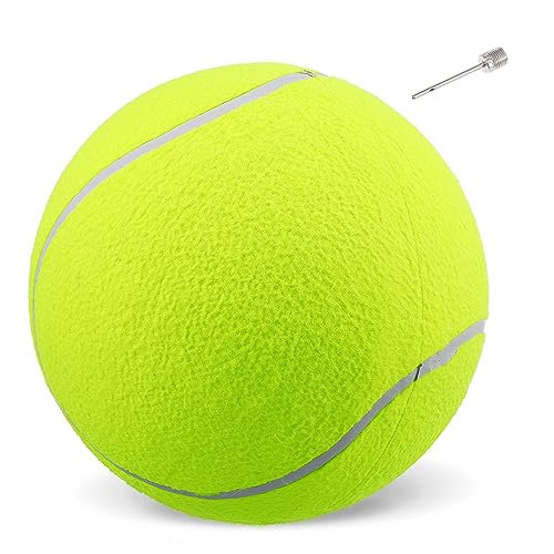 BESTonZON Großer Tennisball für Haustiere Aufblasbarer Spielball für Outdoor Sport und Strandaktivitäten für Große Hunde und Spielspaß BESTonZON Großer Tennisball für Haustiere Aufblasbarer Spielball für Outdoor Sport und Strandaktivitäten für Große Hunde und Spielspaß von BESTonZON