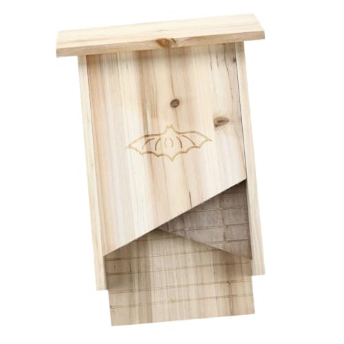BESTonZON Holz Fledermaushaus für Außenbereich Handgefertigtes Fledermaus Schutzhaus für Garten und Hinterhof Wetterfest und Zuverlässig für Fledermäuse Dekorative Tierunterkunft BESTonZON Holz Fledermaushaus für Außenbereich Handgefertigtes Fledermaus Schutzhaus für Garten und Hinterhof Wetterfest und Zuverlässig für Fledermäuse Dekorative Tierunterkunft von BESTonZON
