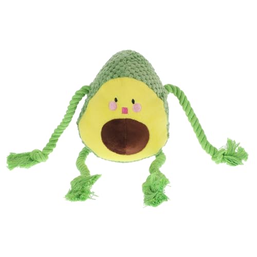 BESTonZON Interaktives Quietsch Plüschspielzeug für Katzen Kauspielzeug mit Seil für Welpen Fördert Bewegung und Spielspaß Grünem Avocado Design für Haustierliebhaber BESTonZON Interaktives Quietsch Plüschspielzeug für Katzen Kauspielzeug mit Seil für Welpen Fördert Bewegung und Spielspaß Grünem Avocado Design für Haustierliebhaber von BESTonZON