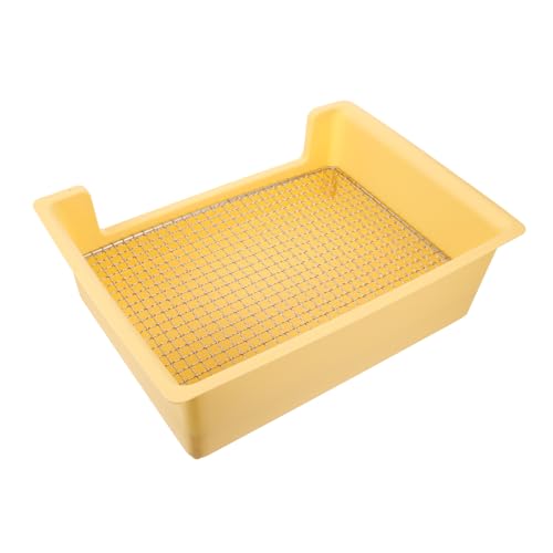 BESTonZON Kaninchen Toilette Rechteckige Katzentoilette für Kleintiere für Hamster Meerschweinchen und Kaninchen mit Sicherem Randdesign für und Sauberkeit BESTonZON Kaninchen Toilette Rechteckige Katzentoilette für Kleintiere für Hamster Meerschweinchen und Kaninchen mit Sicherem Randdesign für und Sauberkeit von BESTonZON