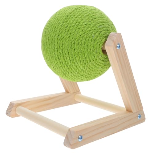 BESTonZON Katzen Kratzball Sisalseil mit Holzständer Aktives Indoor Katzen Kratzbrett für Kleine Haustiere Fördert Bewegung und Schützt Möbel Stabiles Design BESTonZON Katzen Kratzball Sisalseil mit Holzständer Aktives Indoor Katzen Kratzbrett für Kleine Haustiere Fördert Bewegung und Schützt Möbel Stabiles Design von BESTonZON