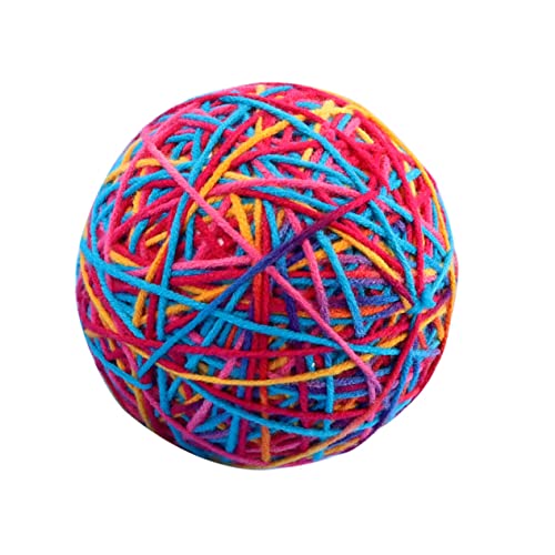 BESTonZON Katzenspielzeug Squeaky Ball Farbig Interaktiver Katzenspielball aus Robustem Beißfestes Kitten für Selbstständiges Jagdfähigkeiten BESTonZON Katzenspielzeug Squeaky Ball Farbig Interaktiver Katzenspielball aus Robustem Beißfestes Kitten für Selbstständiges Jagdfähigkeiten von BESTonZON