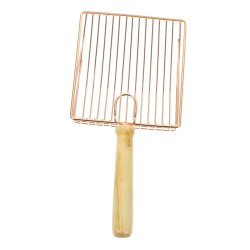 BESTonZON Katzenstreuschaufel mit Holzgriff Metallmaschen Sieb für Effiziente Streu Filterung Bruchsicher Komfortabler Griff Langlebig und Praktisch für Saubere Katzentoilette BESTonZON Katzenstreuschaufel mit Holzgriff Metallmaschen Sieb für Effiziente Streu Filterung Bruchsicher Komfortabler Griff Langlebig und Praktisch für Saubere Katzentoilette von BESTonZON