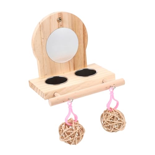 BESTonZON Vogelstand Für Papageien Multifunktionale Stütze Mit Futter Und Wasserschalen Für Wellensittiche Nymphensittiche Spiel Und Futterstation Für Haustiere BESTonZON Vogelstand Für Papageien Multifunktionale Stütze Mit Futter Und Wasserschalen Für Wellensittiche Nymphensittiche Spiel Und Futterstation Für Haustiere von BESTonZON