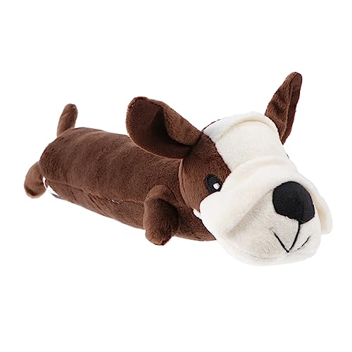 BESTonZON Plüschtiere für Haustiere Welpenspielzeug Hund Plüsch Beiß Kuh Interactive Dog Toys knete klingendes Hundespielzeug Interaktives PP Baumwolle Coffee von BESTonZON