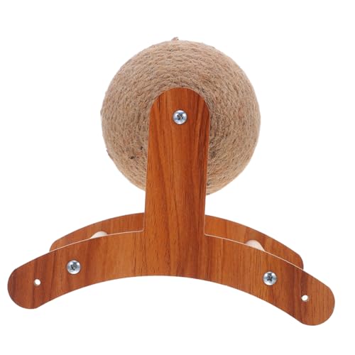 BESTonZON Sisal Katzenkratzball mit Holzständer Großer Natürlicher Kratzball aus Sisalseil Interaktives Katzenspielzeug für Indoor Fördert Bewegung und Schützt Möbel BESTonZON Sisal Katzenkratzball mit Holzständer Großer Natürlicher Kratzball aus Sisalseil Interaktives Katzenspielzeug für Indoor Fördert Bewegung und Schützt Möbel von BESTonZON