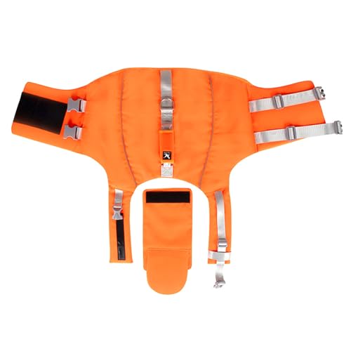 BFLKY Hundeschwimmweste Mit Hebegriff Toller Auftrieb Hundebadebekleidung Schwimmweste Outdoor Aktivitäten Sichere Jacken Hundebadeanzug von BFLKY