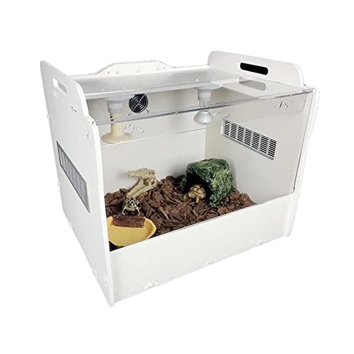 Reptilien-Terrarium, Vivarium, Zuchttransport, Uhrenbox – Spinnen-, Eidechsen-, Schlangen-, Schildkröten-Tank, atmungsaktive Box, Haustierhaus von BGFYUSF