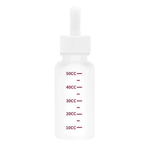 BHFYOB Baby-Futterflasche für Haustiere, Milch-Futtermittel für Kätzchen, flüssige Handstillflasche für 50 ml Neugeborene von BHFYOB