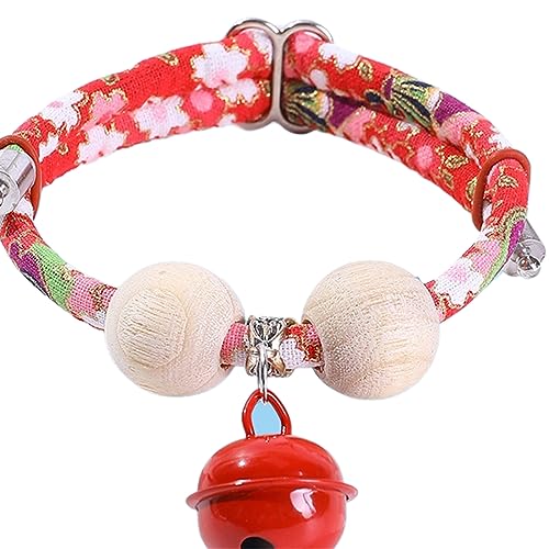 BHFYOB Halsband für Hunde und Katzen, mit Glücksanhänger, chinesisches Halsband, langlebig, weich und bequem, verstellbares Halsband von BHFYOB