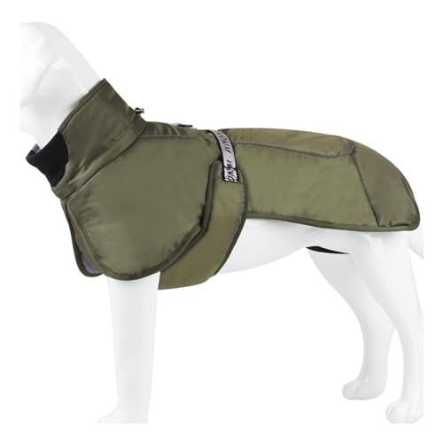 BHFYOB Haustier-Winter-Overall für Hunde, 2 Beine, Welpen, winddicht, mit Leinenhaken, warmer Mantel, dickes Futter, kleine Hunde von BHFYOB