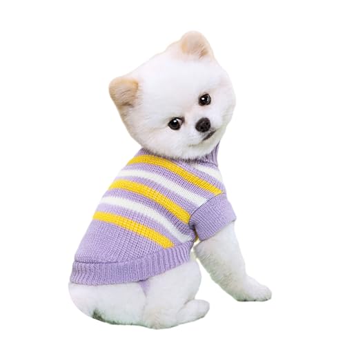 BHFYOB Haustierpullover für Hunde, Herbst, Frühling, Haustierpullover, warme Haustierkleidung für Bichon, Chihuahuas, kleine Hunde, Foto-Outfit von BHFYOB