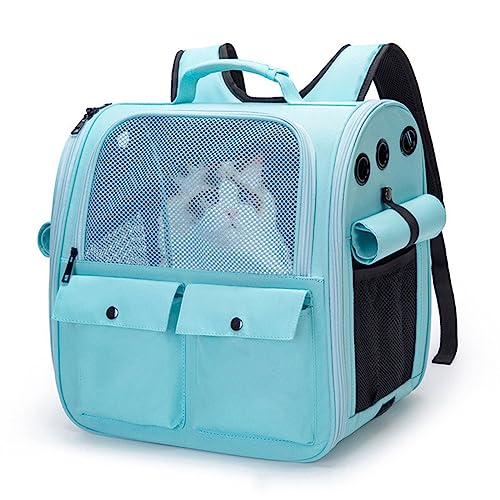 BHFYOB Katzen-Outdoor-Tragetasche, atmungsaktiv, tragbar, Katzenrucksack, Reisenetz, Stofftasche für Katzen, Hunde, Haustierbedarf von BHFYOB