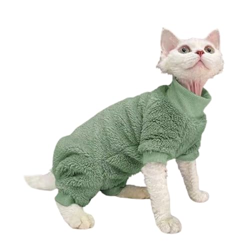 BHFYOB Katzen-Sweatshirt für kleine, mittelgroße und große Katzen, Weihnachtsmantel, Kätzchenbekleidung, Pullover, Kätzchen, Pyjama, Katzenmantel von BHFYOB