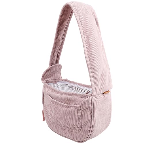 BHFYOB Katzen-Tragetasche, atmungsaktiv, für den Außenbereich, Schultertasche für kleine Katzen, tragbar, Reisen, faltbare Tragetasche, Haustierbedarf von BHFYOB