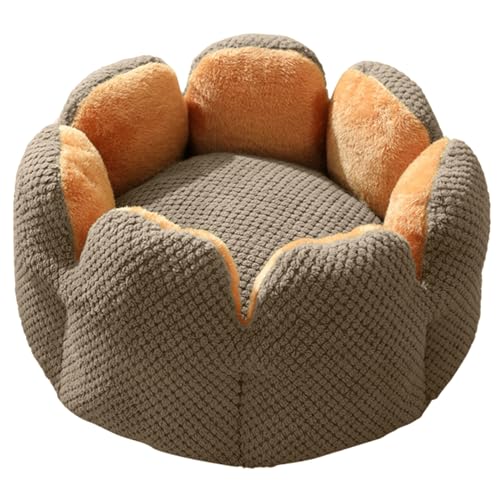 BHFYOB Katzenbett in Kaktusblumenform, warm, niedlich, Kätzchen, Liege, Kissen, Katzenhaus, sehr weich, für kleine Hunde, waschbar, Katzenbetten von BHFYOB