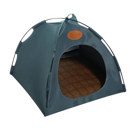 BHFYOB Katzenzelt Bett für Indoor Katze Kleine Hunde Kühlbett Haus Tipi Zelt Bett Foto Requisiten Geschenk für Sommer Tipi von BHFYOB