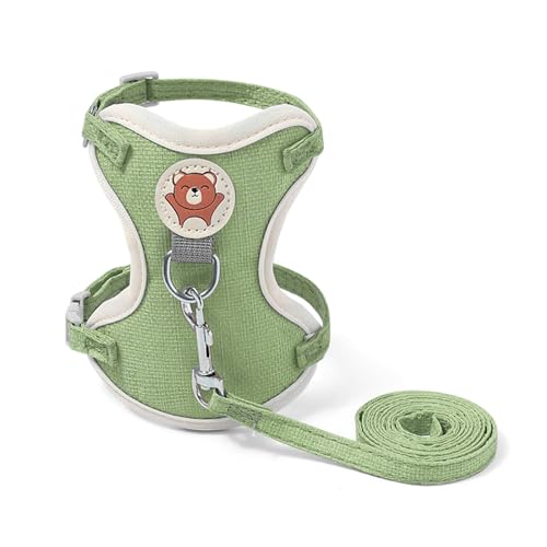 BHFYOB Modisches Hundegeschirr, verstellbare Länge, Zugseil für Brust und Rücken, mit stabiler Schnalle, für Spaziergänge im Freien von BHFYOB