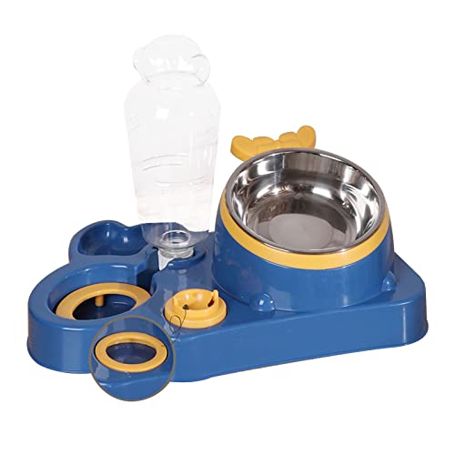 BHFYOB Pet Automatic Feeder Waterer Cat Food Container Bowl Anti-Leck Wasserbrunnen 4 in 1 Haustier Große Hunde Wasser Feeder von BHFYOB