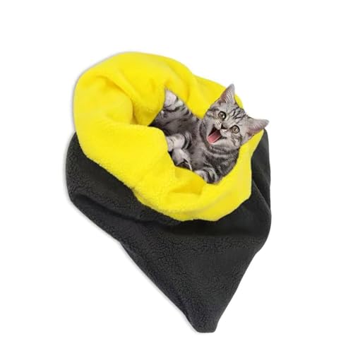 BHFYOB Taschen-Katzenbett, Katzenschlafsack für Innenkatzen, beruhigendes Bett, waschbar, Taschenbeutel, Haustierbett, niedliches Nestbett von BHFYOB