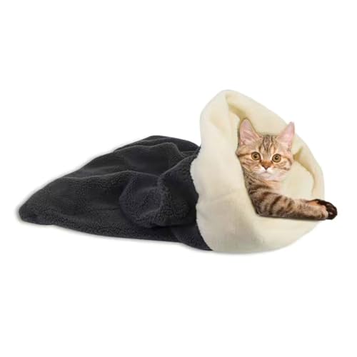 BHFYOB Taschen-Katzenbett, Katzenschlafsack für Innenkatzen, beruhigendes Bett, waschbar, Taschenbeutel, Haustierbett, niedliches Nestbett von BHFYOB