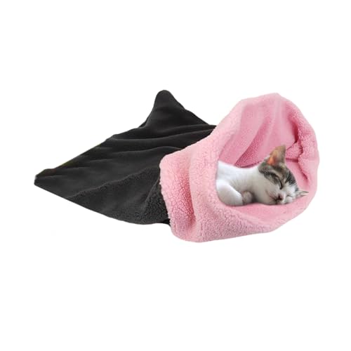 BHFYOB Taschen-Katzenbett, Katzenschlafsack für Innenkatzen, beruhigendes Bett, waschbar, Taschenbeutel, Haustierbett, niedliches Nestbett von BHFYOB