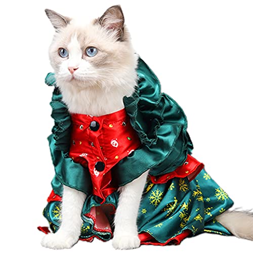 BHFYOB Weihnachts-Hundekostüm, Kleid, Hunde-Performance-Kostüm, Party, Cosplay, Geschenk für Haustier, lustiges Cosplay, für Katzen, Kleidungszubehör von BHFYOB