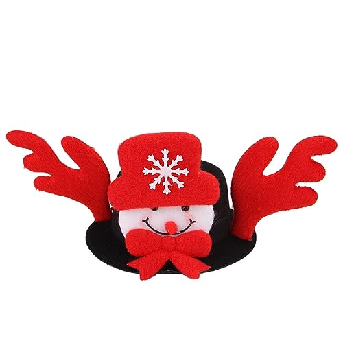 BHFYOB Weihnachtsmütze mit Cartoon-Motiv für Katzen, Weihnachten, Party, Haustier, Hunde, hält warm, Kopfbedeckung, Winter, Weihnachten, Cosplay-Zubehör von BHFYOB