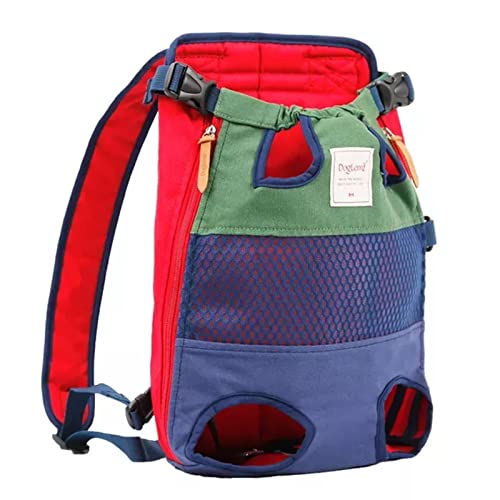 BICHONG Haustier-Rucksack für Katzen, Hunde, Reisetasche, Tragetasche für Tiere, kleine, mittelgroße Hunde, Bulldogge, Welpen von BICHONG