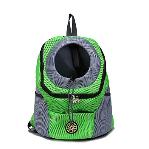 BICHONG Haustier-Rucksack für kleine Hunde, atmungsaktiv, Netzstoff, strapazierfähig, gepolstert, Schultertasche, für Haustiere, Katzen von BICHONG