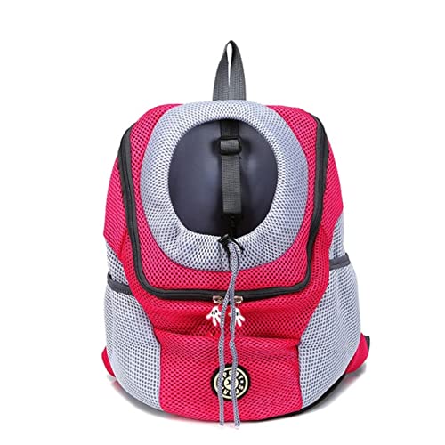 BICHONG Haustier-Rucksack für kleine Hunde, atmungsaktiv, Netzstoff, strapazierfähig, gepolstert, Schultertasche, für Haustiere, Katzen von BICHONG