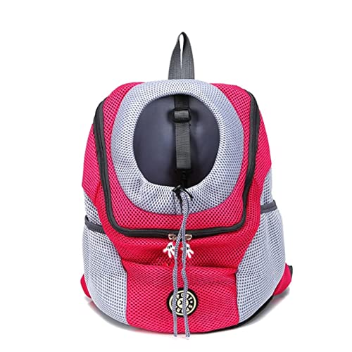 BICHONG Newst Out Doppelschulter-Rucksack, tragbar, für Reisen, Outdoor, Haustiere, Hunde, Vordertasche, Netz-Rucksack von BICHONG