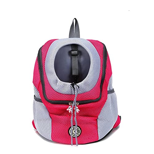 BICHONG Tragbare Hundetragetasche für Haustiere, Outdoor, Reisen, atmungsaktiv, waschbar, Rucksack, doppelte Schulter, Outdoor-Zubehör von BICHONG