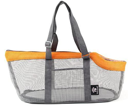 BICHONG Tragetasche für Hunde und Katzen, faltbar, mit Sicherheitsreißverschlüssen, Handtasche für Welpen, Outdoor-Tragetasche von BICHONG