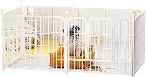 Pet Cage Indoor Pet Fence Large Space Pleuel Montage Kleine Und Mittlere Katzen Und Hunde Und Größen,Weiß,S von BICIBO