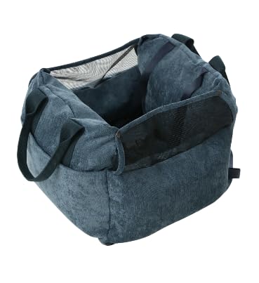 BICOPET Mittelkonsole Hundeautositz, Booster Snoozer Sitz für kleine Hunde unter 25 Jahren, für mittelgroße Hunde, lustig, flauschiges Bett, Autositz, Haustier, Welpen, Hund, Katze, Dackel, von BICOPET