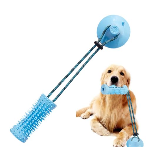 BIGUD Hundespielzeug mit Saugnapf,Interaktives Hundeseilspielzeug mit Saugnapf - Kauspielzeug für Hunde, unzerstörbares Hundespielzeug für Welpen, die kleine Hunde zahnen, lindert Stress von BIGUD