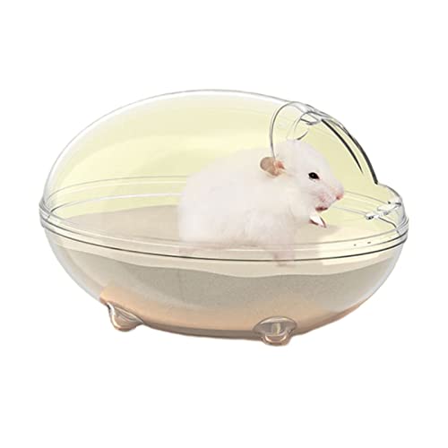 BIGULA Badesandbehälter Für Hamster Kunststoff Badezimmer Transparente Box Badespielzeug Zubehör Für Igel Kleintiere Hamster Badesandschale Badezimmer Sandkasten Badebehälter Für Hamster von BIGULA