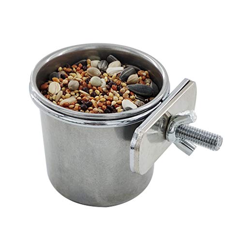 S/for M/L/XL Edelstahl Haustier Papagei Fütterung Trinkbecher Wasserkäfig Anti-Umsatz Hängende Schüssel Cup Vögel Futter S/for M/L/XL Edelstahl Haustier Papagei Fütterung Trinkbecher Wasserkäfig Anti-Umsatz Hängende Schüssel Cup Vögel Futter von BIGULA